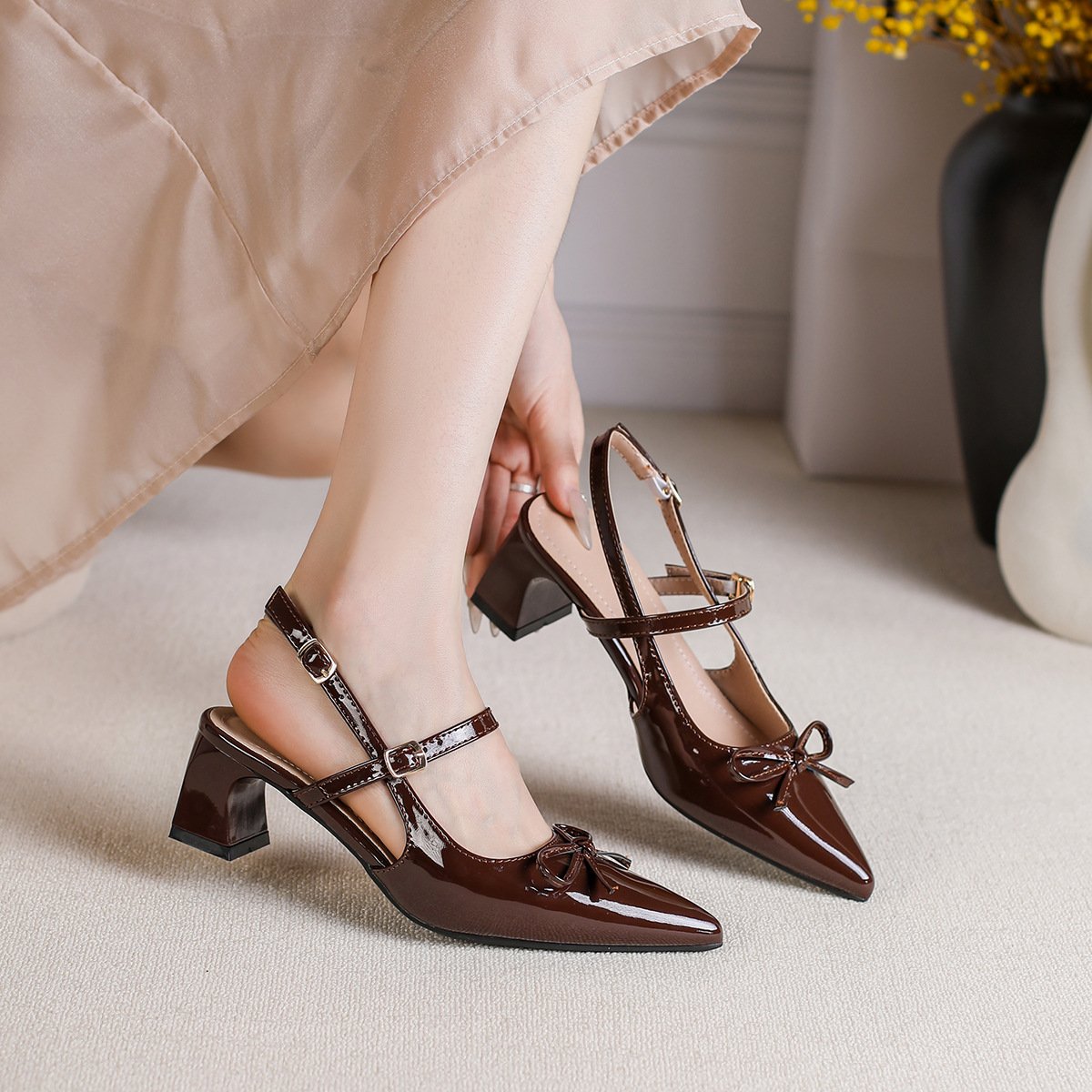 Korean Daily Wear Bow Mid-heels Woman Fashion 2026 - Image 18