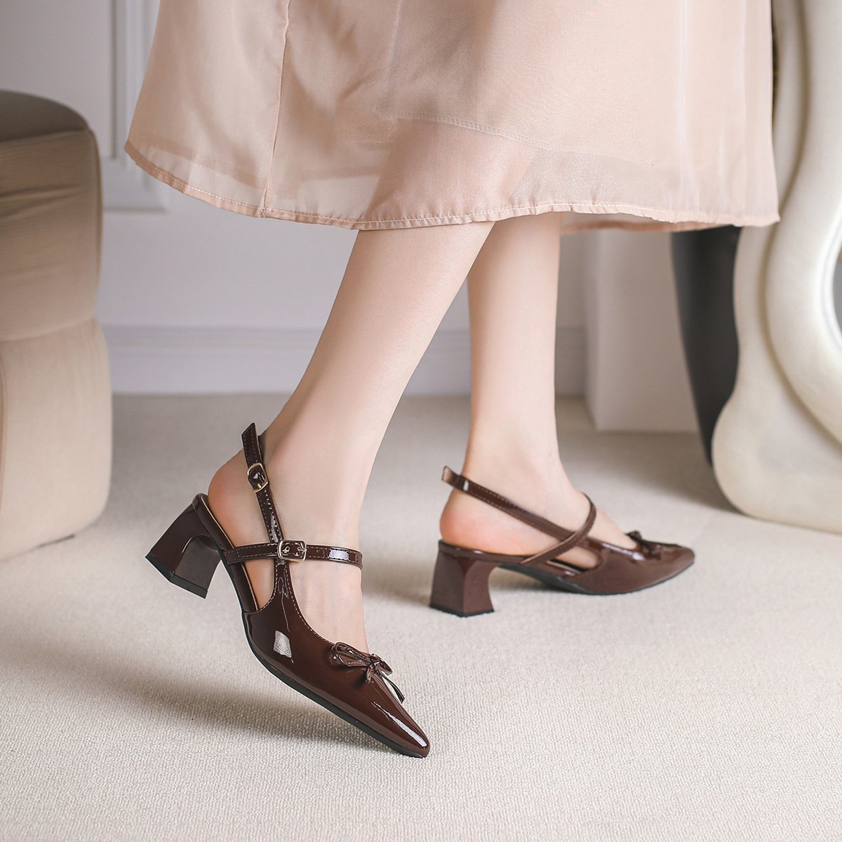 Korean Daily Wear Bow Mid-heels Woman Fashion 2026 - Image 16