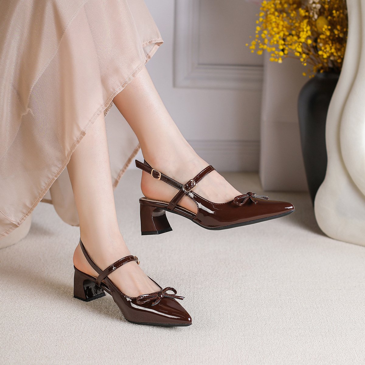 Korean Daily Wear Bow Mid-heels Woman Fashion 2026 - Image 19