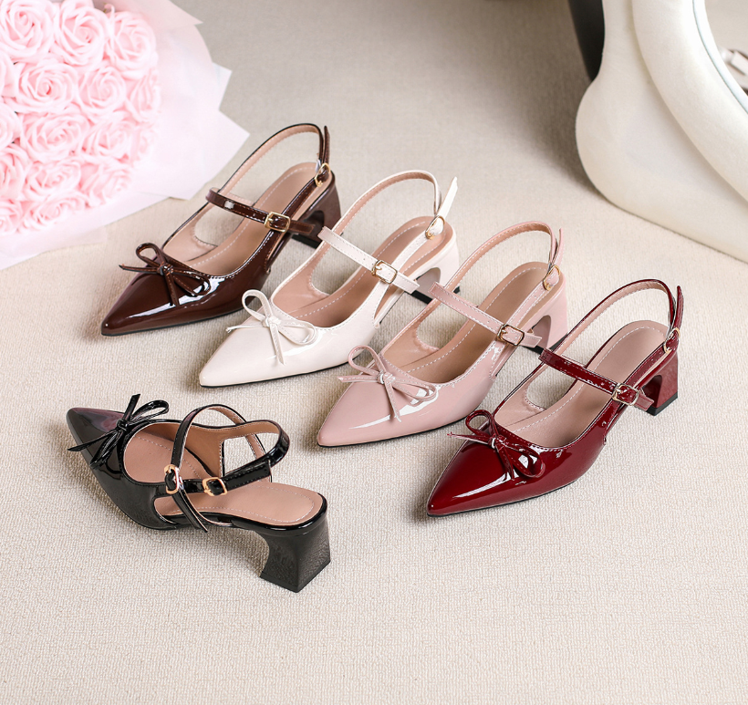 Korean Daily Wear Bow Mid-heels Woman Fashion 2026 - Image 3