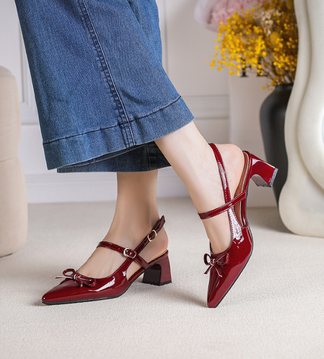 Korean Daily Wear Bow Mid-heels Woman Fashion 2026 - Image 29