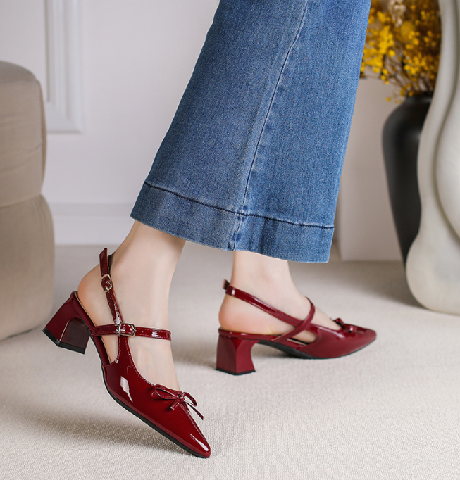 Korean Daily Wear Bow Mid-heels Woman Fashion 2026 - Image 28